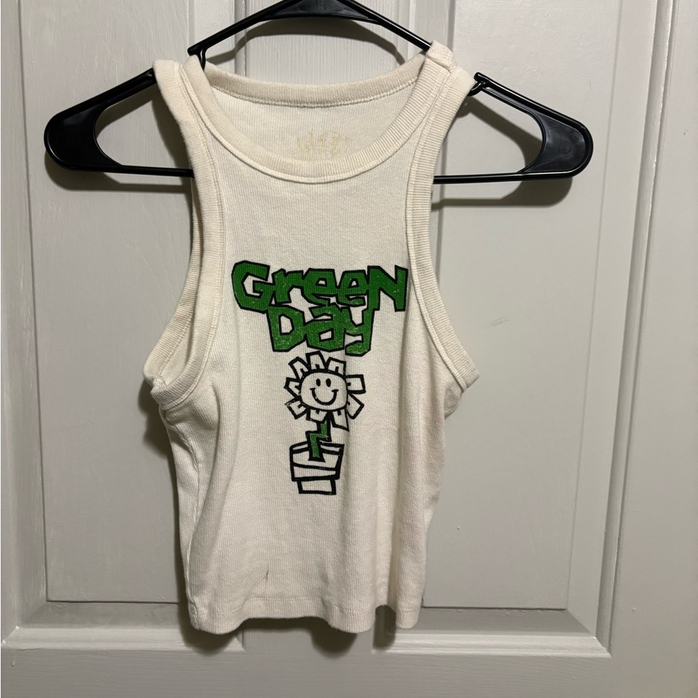 White Green Day Tank Top